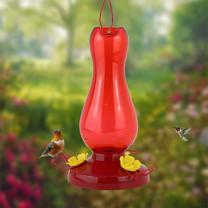 PerkyPet® Ruby Red Plastic Hummingbird Feeder 284